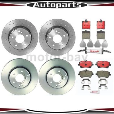 Pastillas de freno y rotores delanteros traseros Brembo 2005 Mercedes-Benz C230 6 piezas Foto 1 de 4