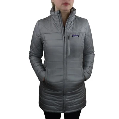 Chaqueta gabardina larga aislada Patagonia Radalie Parka para mujer talla pequeña gris Foto 1 de 4