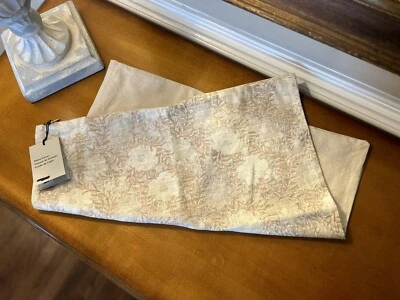 West Elm Linen Cotton Overdyed Floral Pillow Cover (1) 20” Sand NWT OB - Image 1 of 4