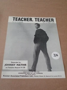 Johnny Mathis - Teacher Teacher sheet music - Picture 1 of 1