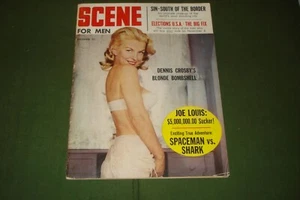 1960 SCENE MAGAZINE SEXY LADY ON COVER,  JOE LOUIS ARTICLE. NOV. - Picture 1 of 6