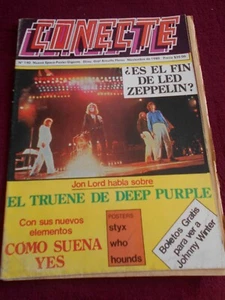 CONECTE magazine LED ZEPPELIN music THE PRETENDERS STYX QUEEN JOHNNY WINTER - Picture 1 of 11