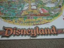 Vintage Disneyland 1984 Theme Park Map Poster