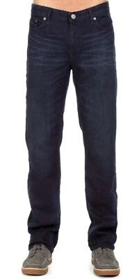 Pantalones de mezclilla para hombre Calvin Klein calce recto azul Osaka Foto 1 de 4