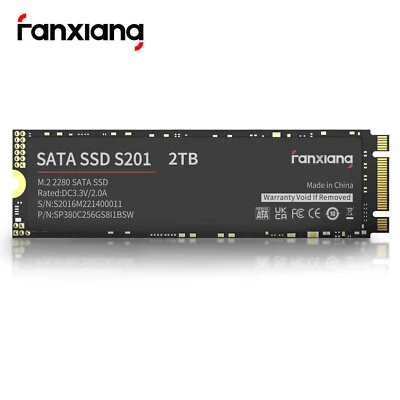 fanxiang M.2 2280 NGFF SATA III 2TB 1TB 512GB SSD Internal Solid State Drive Lot - image 1 of 4