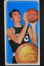 Dayton Boston Celtics Henry Finkel Autographed Signed 1970 -71 Topps Card #27 N