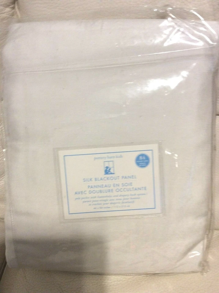 Panel apagón de seda Pottery Barn Kids 44X84 poste cortina cortina marfil Foto 1 de 1