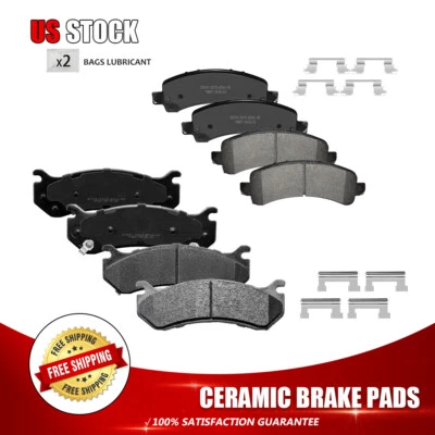 Pastillas de freno delanteras y traseras de cerámica para Chevrolet Suburban 1500 2002 2003-2006 tracción trasera Foto 1 de 4