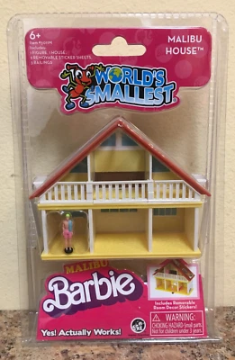 MATTEL World's Smallest 5011M Malibu Barbie Dreamhouse With Malibu Ken Figure
