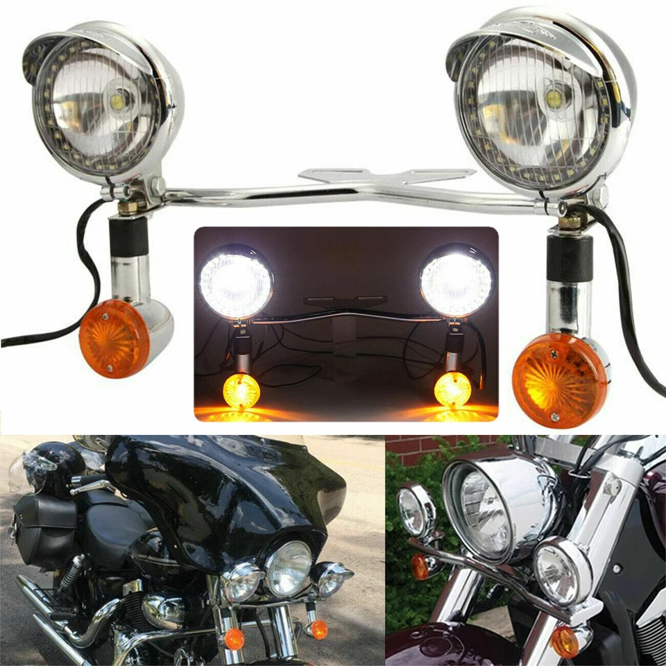 Barra de luz de paso señales de giro barra de lámpara para Honda VTX 1300 C R S RETRO Cruiser Foto 1 de 4