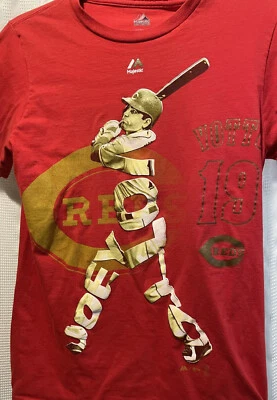 Majestic Joey Votto 19 辛辛那提红人队衬衫 S 码红色 MLB — 第 1/4 张图片