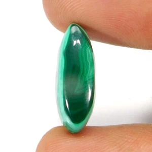 10,25 quilates. Piedra preciosa suelta cabujón de lujo único 100 % natural malaquita verde - Imagen 1 de 3