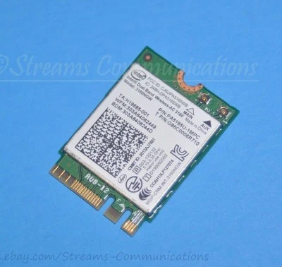 Tarjeta Wi-Fi Intel Dual Band Wireless-AC 3160 3160NGW NGFF Bluetooth 4.0 para computadora portátil Foto 1 de 3