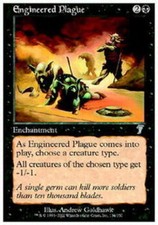 4x T-Chinese Engineered Plague ~ Near Mint 7th Edition Seventh Foreign MTG Magic