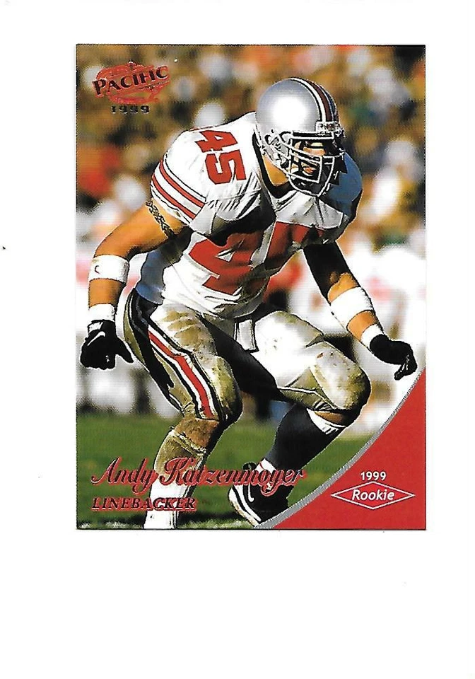 1999 PACIFIC #438  ANDY KATZENMOYER RC x2 (Patriots) - Image 1 of 1