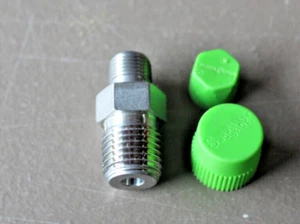 SWAGELOK / CAJON HEX REDUCING  316 S.S.  PIPE NIPPLE  1/8"  X    1/4" - Picture 1 of 3