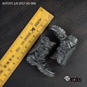 1/6 Soldado Combate AS006 Botas Zapatos Sólidos Modelo Ajuste 12" Figura de Acción Juguete - Imagen 1 de 2