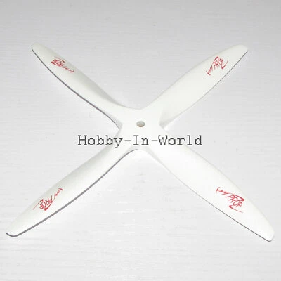 wood propeller 4-blades 13x8 CCW R/C model plane engine power wooden blade - Image 1 of 4