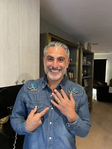 Tiffany sterling silver wedding band worn by Reza Farahan - Picture 1 of 6