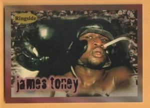 Tarjeta de boxeo James Toney 1996 Ringside #22 Ann Arbor Michigan - Imagen 1 de 2
