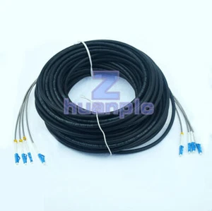 Câble fibre extérieur champ 70M LC-LC 4 brins 9/125 cordon de raccordement fibre monomode - Photo 1/1