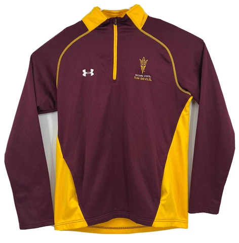 Under Armour Men's 1/4 Zip  Pullover Sweatshirt Mens Sz M Loose Cover