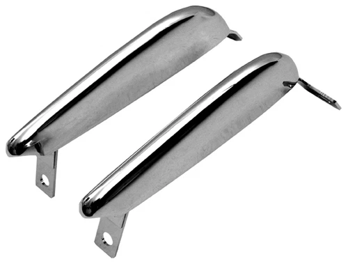 1965-66 MUSTANG FRONT BUMPER GUARDS *PAIR* SCOTT DRAKE - Image 1 of 1