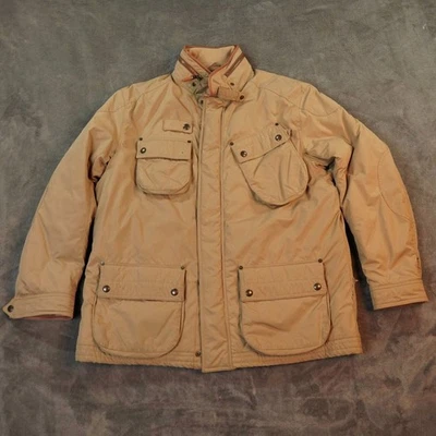 Chaqueta de Campo Polo Ralph Lauren Hombres XL Tostada Militar Utilidad Cuero Borde Utilidad Foto 1 de 4