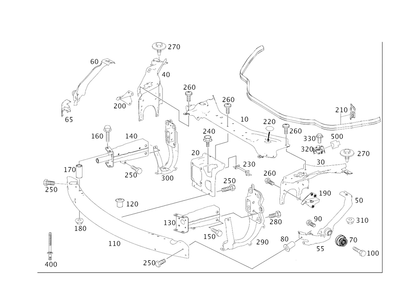 Soporte genuino Mercedes-Benz 219-620-04-28 Foto 1 de 2