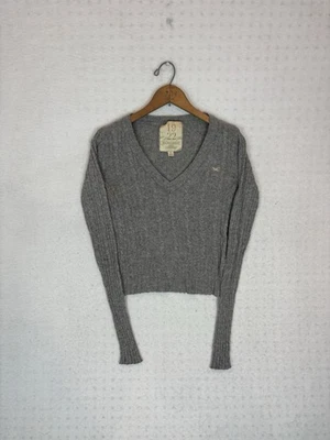 Suéter de Colección Y2K Hollister Para Mujer Tejido con Cable Cuello en V Talla M Bella Swan Crepúsculo Foto 1 de 4