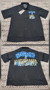 Neu mit Etikett Vintage Homies Cruizin niedriges Hemd JUGEND JUNGEN LARGE schwarz Knopfleiste - Bild 1 von 12