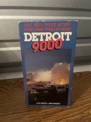 Detroit 9000 (VHS) 1973 Alex Rocco Rare Action Blaxploitation Film - Image 1 of 3