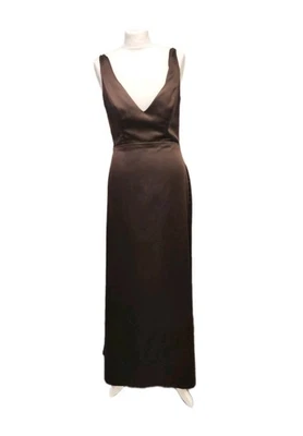 Vestido Jim Hjelm Ocasiones Marrón Talla 10-12 PVP £269 NUEVO CON ETIQUETAS Foto 1 de 4