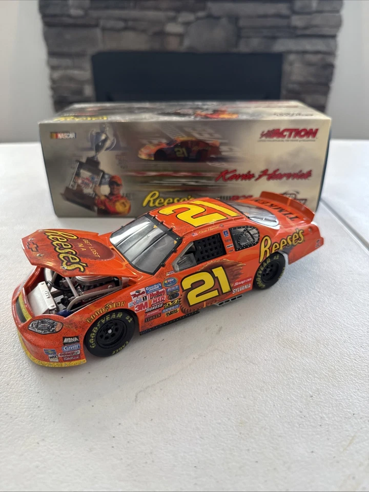 NASCAR Action Racing Kevin Harvick #21 Reese’s Las Vegas Win 1/24 Diecast Car Foto 1 de 1