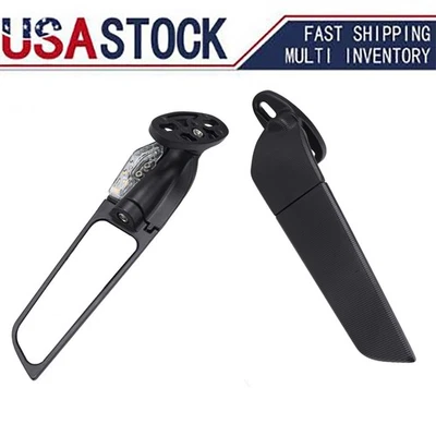 Fit Suzuki GSXR600 GSXR750 GSXR250R Adjustable Rearview Wind Wing Mirrors Lights - Imagem 1 de 4