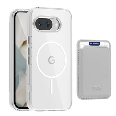 Estuche transparente Mag-Safe + Portatarjetas desmontable para Google Pixel 10 Pro XL/10 Pro/9A Foto 1 de 4