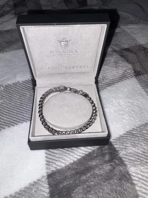 Pulsera Blackjack Hombre Joyería Acero Inoxidable  Foto 1 de 4