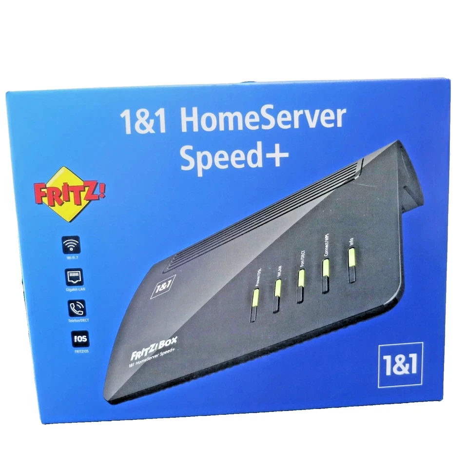 AVM FRITZ!Box 7690 20003076 HomeServer Speed + WiFi 7 BE WLAN 6 AX Router Modem - Bild 1 von 1