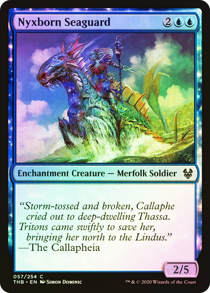 MTG FOIL Nyxborn Seaguard  - Theros Beyond Death #057 - Image 1 of 1
