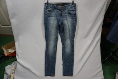 Jeans Decree para mujer talla 11 tiro bajo súper ajustados cierre de cremallera azul denim Foto 1 de 4