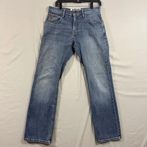 Ariat Jeans Mens 30x32 Blue M4 Low Rise Boot Cut Stretch Denim Western Pants - Picture 1 of 10