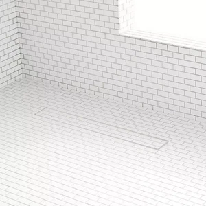 Signature Hardware 18" Cohen Linear Tile-In Shower Drain White - Picture 1 of 4