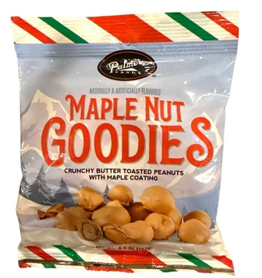 Palmers Candy Maple Nut Goodies Crunchy Butter Toasted Peanuts 4.5oz Bag Holiday - Image 1 of 2