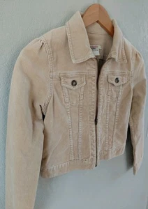 Abercrombie Kids Tan Corduroy Full Zip Jacket Size Medium. Preppy. Classic - Picture 1 of 7