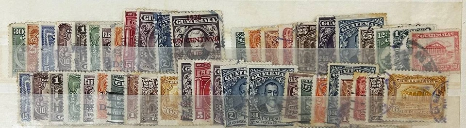 Sellos Guatemala 1922-29 Mi#189-204+206-229 MNG/CV usado=20$ Foto 1 de 1