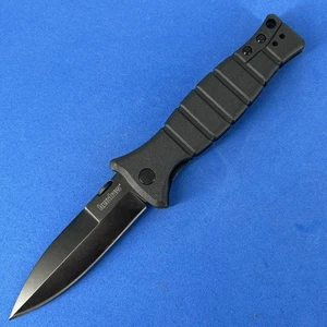 Kershaw XCOM Pocket Knife 8Cr13MoV George Design Black Dagger Folder 3425 - Picture 1 of 8