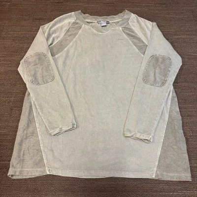 Camisa Natural Reflections para mujer talla XL manga larga verde militar parches en el codo Foto 1 de 4