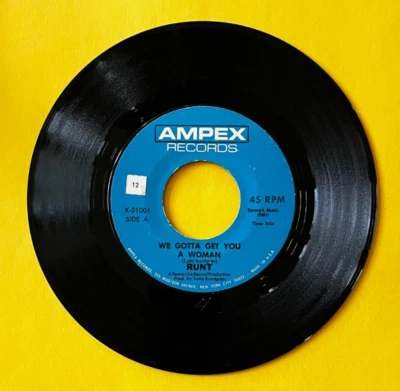 Runt (Todd Rundgren) -45RPM- We Gotta Get You A Woman, Baby, Let's Swing - 1970 Foto 1 de 2