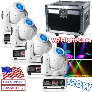 120W LED Moving Head Light RGBW Gobo Beam Stage Spot Lighting DJ Disco DMX+Case - Picture 1 of 21