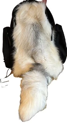 Roberto Cavalli Rucksack mit Fuchsbesatz neu - Bild 1 von 4